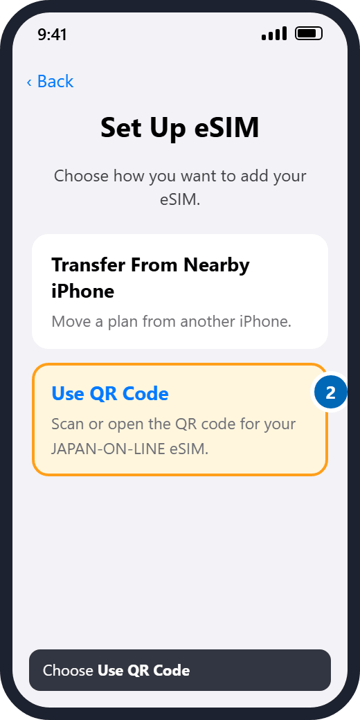 iPhone: Set Up eSIM, Use QR Code